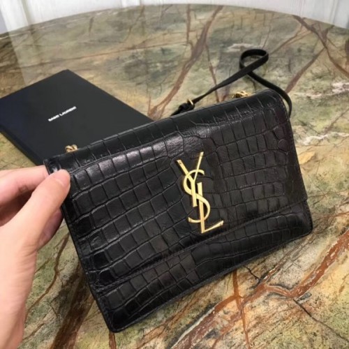 Saint Laurent bag croc small ysl3343990