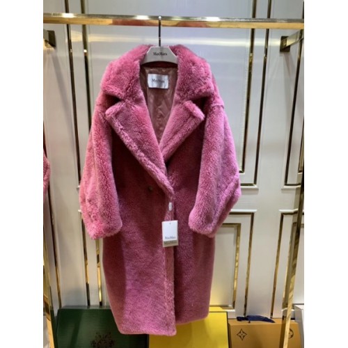 MaxMara Teddy Bear icoan coat pink