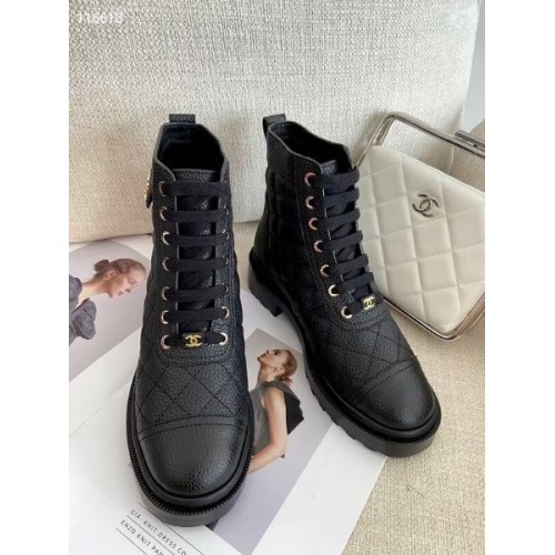 Chanel Boots Caviar Genuine Leather CNBGNL-5555