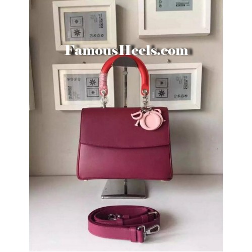 Christian Dior Bedior bag in burgundy and pink