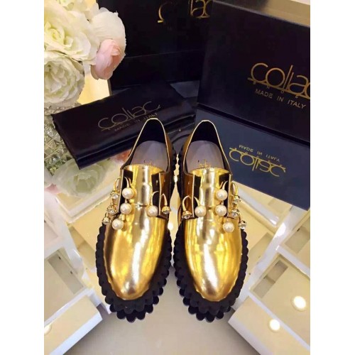 Coliac loafers black and gold 