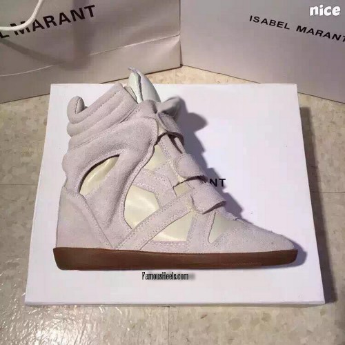 Isabel Marant Gray and white suede 