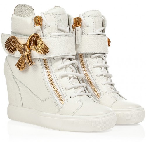 Giuseppe Zanotti Gold Eagle Sneaker white 