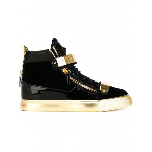 Giuseppe Zanotti velvet with gold sole