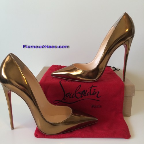 Christian Louboutin So Kate bronze god 12cm