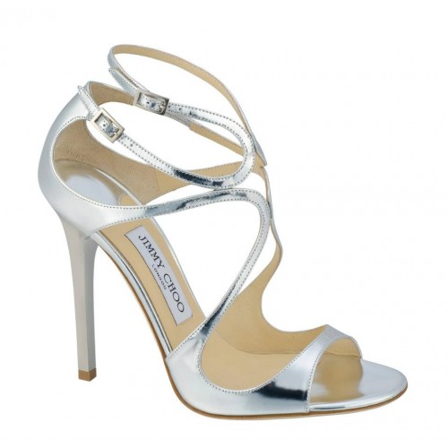 Jimmy Choo siver metallic Strappy Sandals