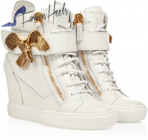 Giuseppe Zanotti Gold Eagle Sneaker white 