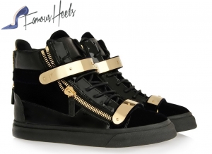 GIUSEPPE ZANOTTI Black Bicolour Hitop Sneaker