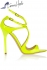 Jimmy Choo Lance Yellow Neon Patent Strappy Sandals