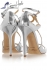 Jimmy Choo siver metallic Strappy Sandals