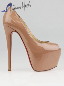 Christian Louboutin highness 160mm nude daffodile