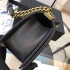 Chanel Boy 25cm lambskin Black 00114