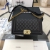 Chanel Boy 25cm lambskin Black 00114