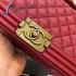 Chanel Boy 25cm lambskin Burgundy 00114