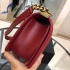 Chanel Boy 25cm lambskin Burgundy 00114