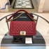 Chanel Boy 25cm lambskin Burgundy 00114