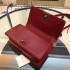 Chanel Boy 25cm lambskin Burgundy 00114