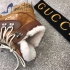 Gucci Flashtrek high-top sneaker with wool brown