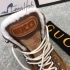 Gucci Flashtrek high-top sneaker with wool brown