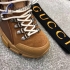 Gucci Flashtrek high-top sneaker with wool brown