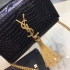 Saint Laurent croc 20cm black bag ysl00018