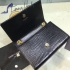 Saint Laurent croc 20cm black bag ysl00018