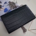 Saint Laurent croc 24 cm black bag ysl00016