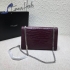 Saint Laurent croc 24 cm burgundy bag ysl00012