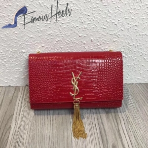 Saint Laurent croc 24 cm red bag ysl00013