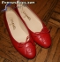 Classic flat red leather 