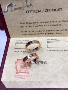 Cartier Ring 18kt gold plated 1233