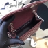 Chanel cf17cm caviar burgundy cnl43490