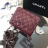 Chanel cf17cm caviar burgundy cnl43490