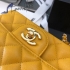 Chanel cf17cm caviar yellow cnl43490