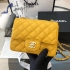 Chanel cf17cm caviar yellow cnl43490