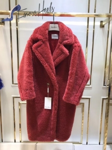 MaxMara Teddy Bear icoan coat red