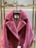 MaxMara Teddy Bear icoan coat pink