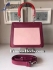 Christian Dior Bedior bag in burgundy and pink