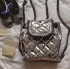 Stella Mccartney metallic silver backpack