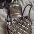 Stella Mccartney metallic silver backpack