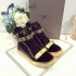 Giuseppe Zanotti original leather gold & black sneakers 