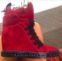 CASADEI WEDGE SNEAKERS RED