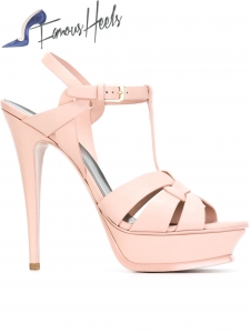 Saint Laurent Pink Tribute Sandal