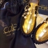 Coliac loafers black and gold 