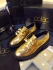 Coliac loafers black and gold 