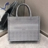 Christian Dior Book Tote Bag Gray CDBBT-2359