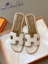 Hermes Oran Sandals Crocodile White HOSDCROC-24