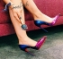 Christian Louboutin Degraspike Pumps rose-to-blue degrade