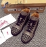 CHRISTIAN LOUBOUTIN sneakers gray with black Spikes